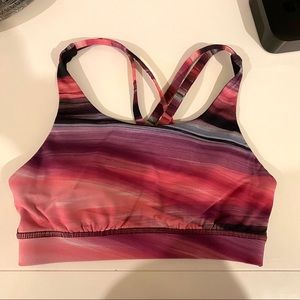 Lulu Lemon Pink Energy Bra Size 4